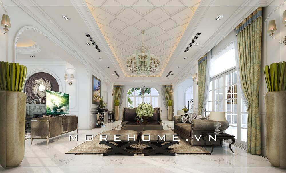 Xu hướng thiết kế phòng khách tiện nghi